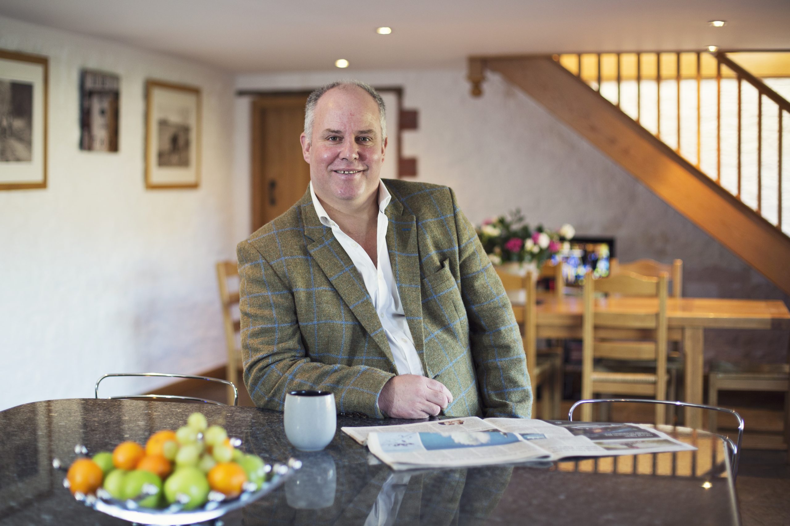 Andrew RT Davies in his kitchen.